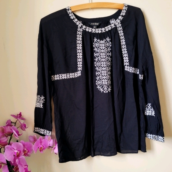 Lucky Brand ❤ Boho top - Picture 2 of 4